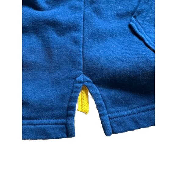 Under Armour Project Rock Small Terry Short Sleeve Hoodie Blue - Picture 6 of 7
